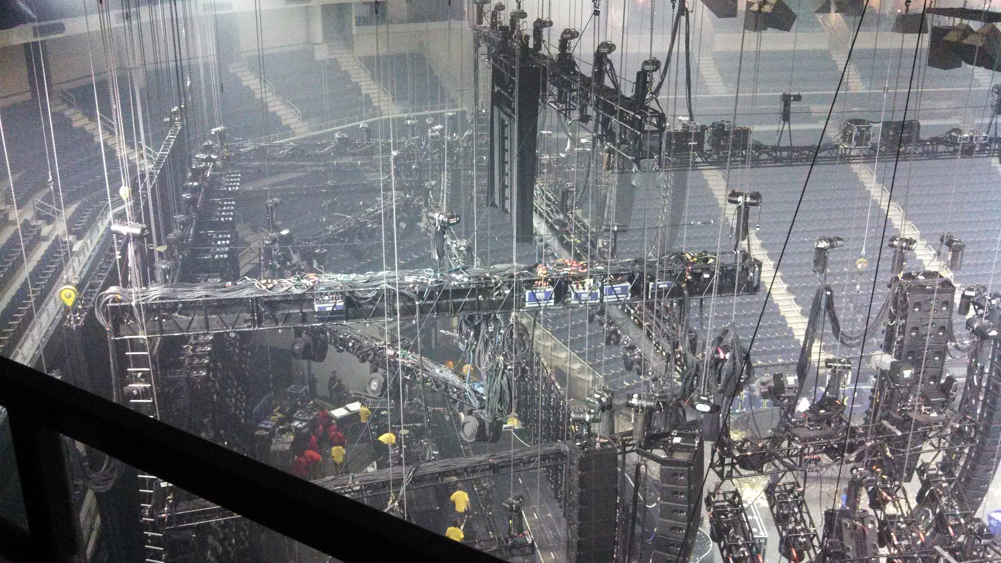 Arena rigging work by Vertigo Research Labs